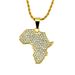 Hot selling hip-hop personalized diamond inlaid map pendant necklace_ipsvogv.com