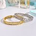 Fashion Hollow Out Smooth T-shaped Square For Accessories, Personalized Trendy Men And Women, Couple Bracelet Ring_ipsvogv.com