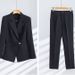 Women's Clothing High end professional pants suit white suit jacket suit fashionable business formal wear female beautician work clothes trend_ipsvogv.com