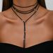 Multi-Layer Rhinestone Body Chain - Stylish Layered Necklace Jewelry_ipsvogv.com