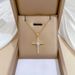 Love 【 】 Cross Light Luxury Charm Gorgeous Full Diamond Necklace Women's Versatile Clavicle Titanium Steel Chain 【 】_ipsvogv.com