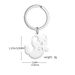 Cartoon Ghost Cat Dog Stainless Steel Keychain Cute Bag Pendant Halloween Gift_ipsvogv.com