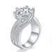 3 Carat 5 Carat Three Lifetimes Love Moissanite Ring Women's Ring Silver Platinum Full Diamond Large Carat Color Diamond Ring_ipsvogv.com