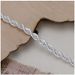 Popular Jewelry 4mm Fried Dough Twists Rope Simple Fashion Silver Plated Lady Bracelet_ipsvogv.com