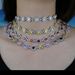 Women's Jewelry Necklace Inlaid With Red Yellow And White Colored Zircon Ladies Hip Hop Tennis Chain Necklace_ipsvogv.com
