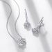 Smart moissanite earrings female S925 silver flower colored gemstone earrings fashion high end sense all match_ipsvogv.com