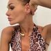 Fashionable Instagram Geometric Metal Large Water Drop Open Collar Punk Simple Clavicle Necklace Choker_ipsvogv.com