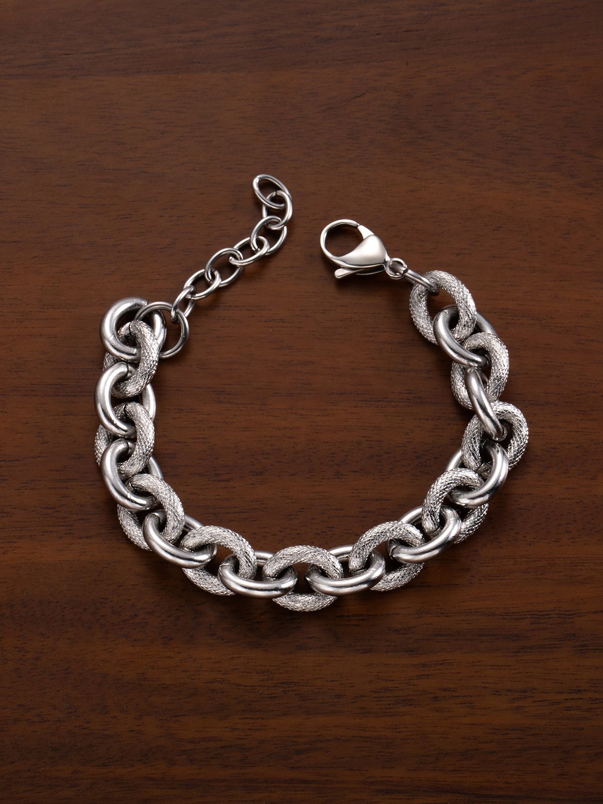 Punk Hip-Hop Gold-Plated Titanium Steel Men's Bracelet Ins Cold Style Simple Couple Jewelry Accessories_ipsvogv.com