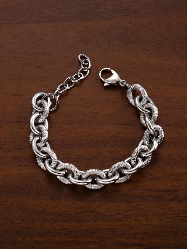 Punk Hip-Hop Gold-Plated Titanium Steel Men's Bracelet Ins Cold Style Simple Couple Jewelry Accessories_ipsvogv.com