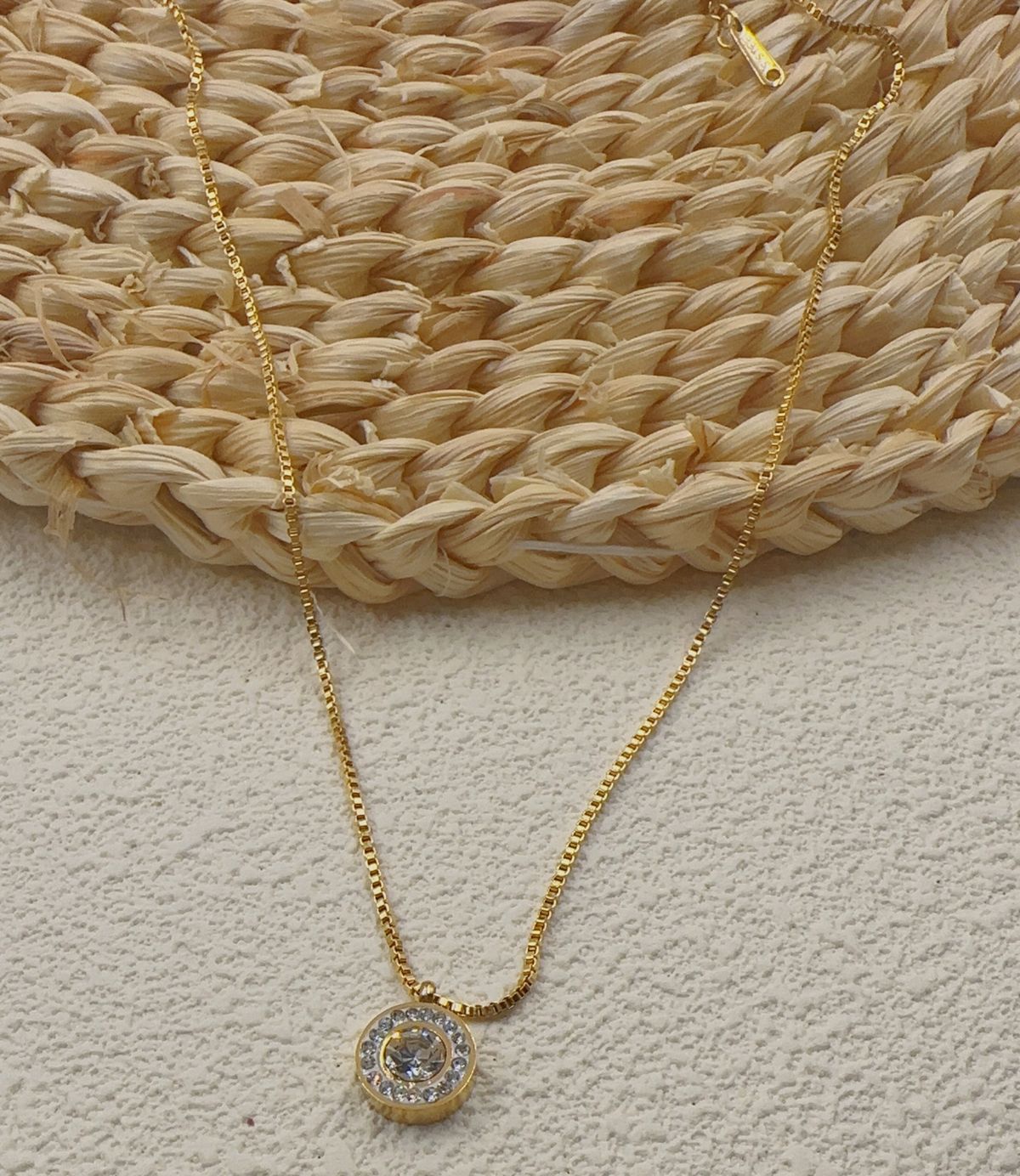 Round Diamond Korean Edition Titanium Steel Ring Minimalist, Light Luxury, Fashion Necklace For Women Instagram Non_ipsvogv.com