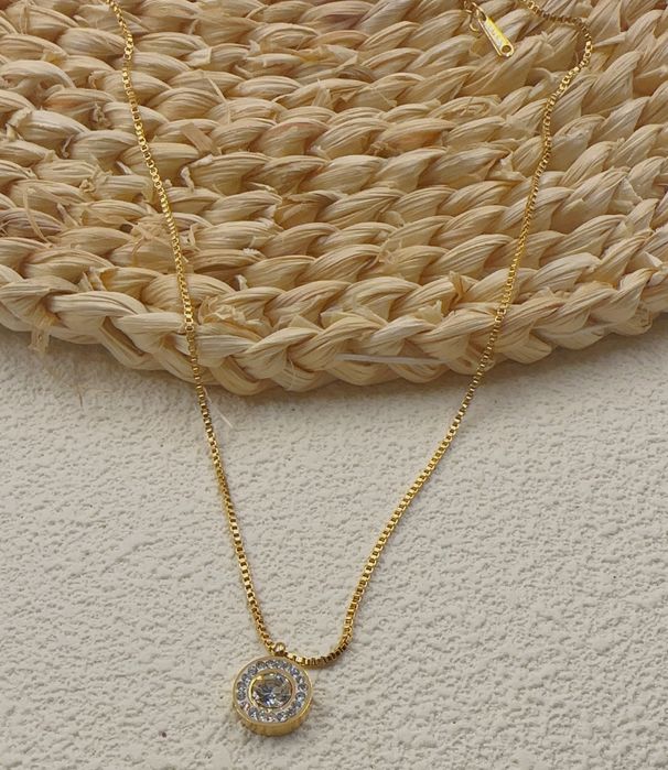 Round Diamond Korean Edition Titanium Steel Ring Minimalist, Light Luxury, Fashion Necklace For Women Instagram Non_ipsvogv.com