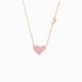 S925 Sterling Silver Necklace For Women, Small Fresh And Sweet Love Pink Diamond Square Diamond Elegant Clavicle Chain_ipsvogv.com