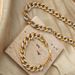 Wind New Fashion, Light Luxury, High-end Feeling, Titanium Steel Gold-plated Diamond Inlaid Necklace, Bracel Jewelry_ipsvogv.com