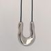 Spot INS Gold Plated Titanium Steel U Shaped Horseshoe Design Exaggerated Drawstring Adjustment Necklace_ipsvogv.com