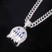 Unisex Hip Hop Jewelry Ice Face Emoji Oil Painting Pendant Men's Trendy Street Rap Full Diamond Cuban Chain_ipsvogv.com