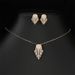 RAKOL Design Tassel Necklace, Hao Shi Collarbone Chain Earrings, French High-end Feeling, Ins Style Two-piece Set_ipsvogv.com