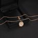 New Bohemian Fashion Diamond Inlaid Disc With Blackened Seashells And Personalized Double Layered Items_ipsvogv.com