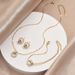 Women's Jewelry Full Diamond Geometric Ring Matching Earrings Bracelet Titanium Steel Fashion Lucky Clavicle Chain Necklace Versatile Jewelry_ipsvogv.com