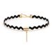 New Accessories Fashion Short Choker Neckband Necklace Set With Neckchain Collar For Women's Instagram_ipsvogv.com