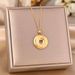 Chinese Style Lucky Character Safety Buckle Titanium Steel Gold Exquisite Collarbone Chain, Niche Design Sense, Non_ipsvogv.com