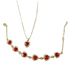 European American New Style Jewelry Hollow Heart Colorful Drill Earrings Hand Jewelry Set Fashionable Necklace Ring 4 Piece Set_ipsvogv.com