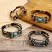 Hot Selling Leather Jewelry Ethnic Style Men's Bracelet_ipsvogv.com