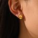 Women’s Jewelry Set Fashion Fashion Stainless Steel Gold Plated Earrings For Women Popular Simple Smooth Earrings Earrings Jewelry_ipsvogv.com
