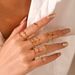 Women’s Jewelry Set Fashion Fashion Single Colored Diamond Titanium Steel Ring Female Simple Popular Niche Design Plain Ring Stainless Steel Ring_ipsvogv.com