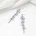 Minimalist Korean style tassel set with zircon wheat ears, niche design earrings, personalized full diamond earrings_ipsvogv.com