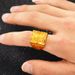 men's Ring, Grand Display Of Ambition, Domineering Internet Celebrity Live Streaming Accessories, Sand Gold_ipsvogv.com