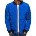 Men's Clothing Diamond Plaid Men's Padded Jacket Stand Collar Short Cotton Coat Menswear_ipsvogv.com