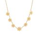 Daisy Collar Titanium Steel Plated Short Seven Small Chrysanthemum Cross Chain Necklace Female Gold Headpiece_ipsvogv.com