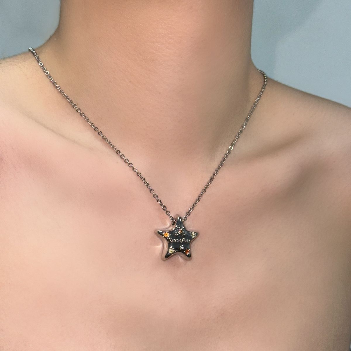 Dopamine Zircon Star Pendant For Women, Sweet Cool, Cool Style, Long Hoodie Chain Accessories, Versatile And Fashionable_ipsvogv.com