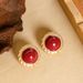 New Chinese Style Festive Ankola Red Drip Oil Silver Needle With Feminine Temperament, Versatile And High-end Earrings_ipsvogv.com