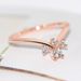 Jewelry Fashion V shaped Women's Ring Rose Gold Plated Zircon Accessories_ipsvogv.com