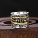 Cao Shi Oumi's New Creative Is A Fashionable And Exquisite Geometric Line Ring With Dual Color Trendy Design_ipsvogv.com