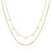 Twisted Double-layer Titanium Steel Necklace With Tassel Collarbone Fashionable Neck Chain, Versatile For Women's_ipsvogv.com