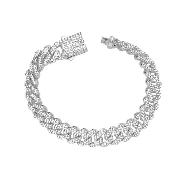 Men's hip-hop shaped Cuban Hiphop alloy full diamond chain street photo necklace_ipsvogv.com