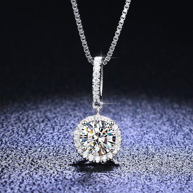 Cao Shi French Celebrity Circle Necklace Advanced Simple Full Diamond Women's Pendant Collar Chain (Including Chain)_ipsvogv.com