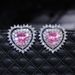 Personalized Peach Heart Earrings, Forest Style Versatile Network Red, Same Style Earrings e6498_ipsvogv.com