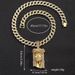 Men’s Jewelry Set Fashion Accessories Personalized Exaggerated Portrait Pendant Alloy Rhinestone Hip Hop Personality Men's Pendant Necklace_ipsvogv.com