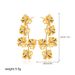 Unisex Inlaid Zirconium Flower Earrings Light Luxury High End Earrings For Women Fashionable Niche Temperament Earrings_ipsvogv.com