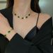 New Fashion Blade Pendant Neck Chain Emerald Set Jewelry Does Not Fade_ipsvogv.com
