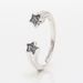 Women's Jewelry Silver Plated Meteor Open Ring Fashionable Luxury All Match Star Five Pointed Star Ring Valentine's Day Gift_ipsvogv.com