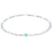 Bamboo Shell Green Turquoise Hyaline Hyaline Natural Stone Bracelet Necklace Set_ipsvogv.com