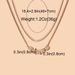 Ins Dice Chain Multi Layer Necklace Female Chain Necklace Clavicle Chain Choker_ipsvogv.com