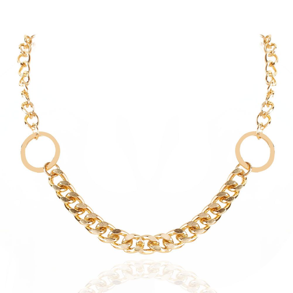 Jewelry Retro Alloy Circle Sexy Necklace Sweet Ins Style Geometric Necklace Female_ipsvogv.com