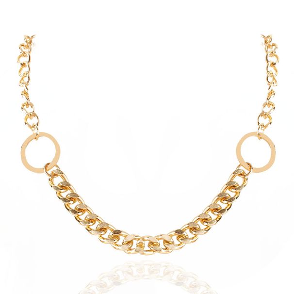Jewelry Retro Alloy Circle Sexy Necklace Sweet Ins Style Geometric Necklace Female_ipsvogv.com