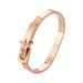 Hot Selling Fashionable And Personalized Stainless Steel Belt Lock Buckle Style With Adjustable Opening Bracelet_ipsvogv.com