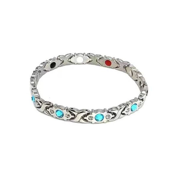 Fashion Detachable Energy Magnet Bracelet Diamond-encrusted magnetic bracelet for men and women_ipsvogv.com